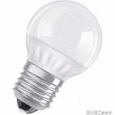 Светодиодная лампа 3.5W>>25W 220V Е27 CLASSIC P OSRAM теплый белый матовая