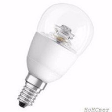 Светодиодная лампа 6.5W>>40W 220V Е14 CLASSIC P OSRAM теплый белый прозрачная