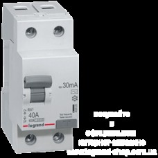 Дифреле 40А 30mA 2п AC RX3 Legrand