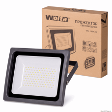 Светодиодный прожектор WFL-100W/03, 5500K, 100W SMD, IP65, цвет серый, слим