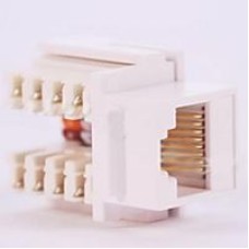 Разъем для компьютерной розетки неэкранированной 1*RJ45,  кат.5 белый ABB EPJ для серий Time,  Element,  Tango