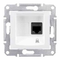 Розетка компьютерная RJ45,  кат.6 STP Schneider Electric Серия: Sedna Цвет: белый