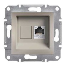 Компьютерная розетка 1xRJ45 5e экранированная EPH5000169 Asfora Бронза