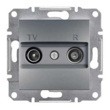 Телевизионная розетка TV-R концевая EPH3300162 Asfora Сталь