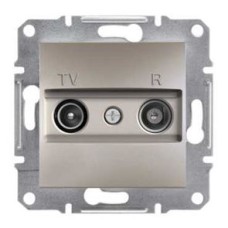 Телевизионная розетка TV-R концевая EPH3300169 Asfora Бронза