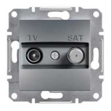 Телевизионная розетка TV-SAT концевая EPH3400162 Asfora Сталь