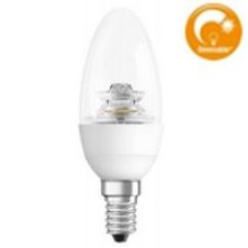 Светодиодная лампа 6,5W>>40W 220V Е14 CLASSIC B OSRAM теплый белый прозрачная диммируемая