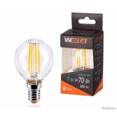 Лампа LED WOLTA FILAMENT 25S45GLFT7E14, 4000К