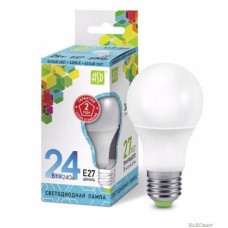 Лампа светодиодная LED-A60-standard 24Вт 230В  Е27 4000К 2160Лм ASD