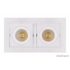 Светильник CL-KARDAN-S180x102-2x9W White (WH, 38 deg)